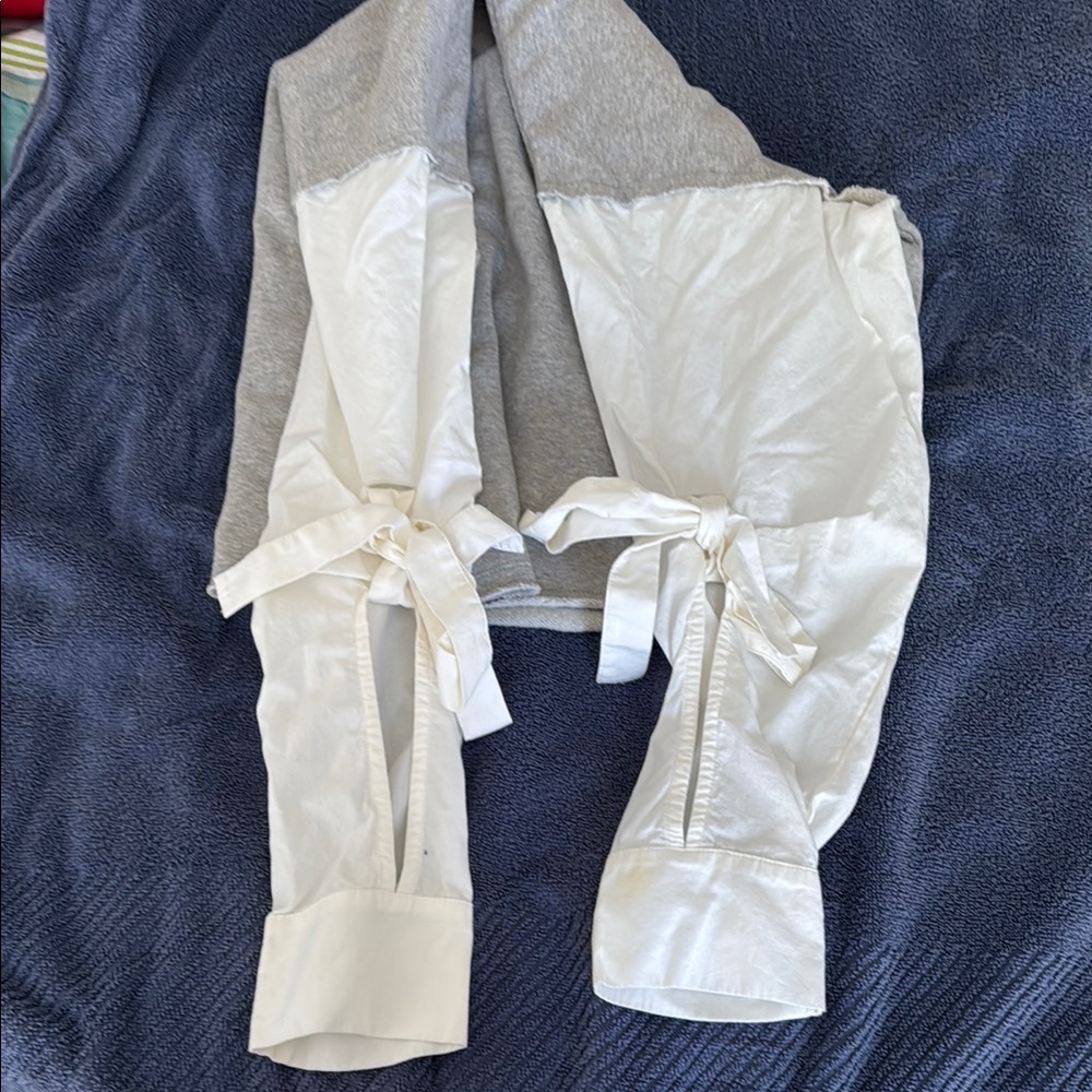 Gray and White Long Sleeve Top - Picture 3 of 5